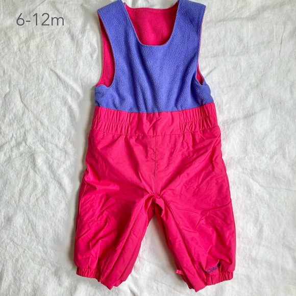 Columbia Other - 💙2/$25 Columbia 6-12 Months Baby Snow Bib Pants Pink Purple Winter Snow Gear